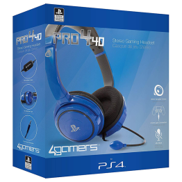 4Gamers PS4 Stereo Gaming Headset 40 -blue 